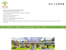 Tablet Screenshot of ecoyogafestival.com